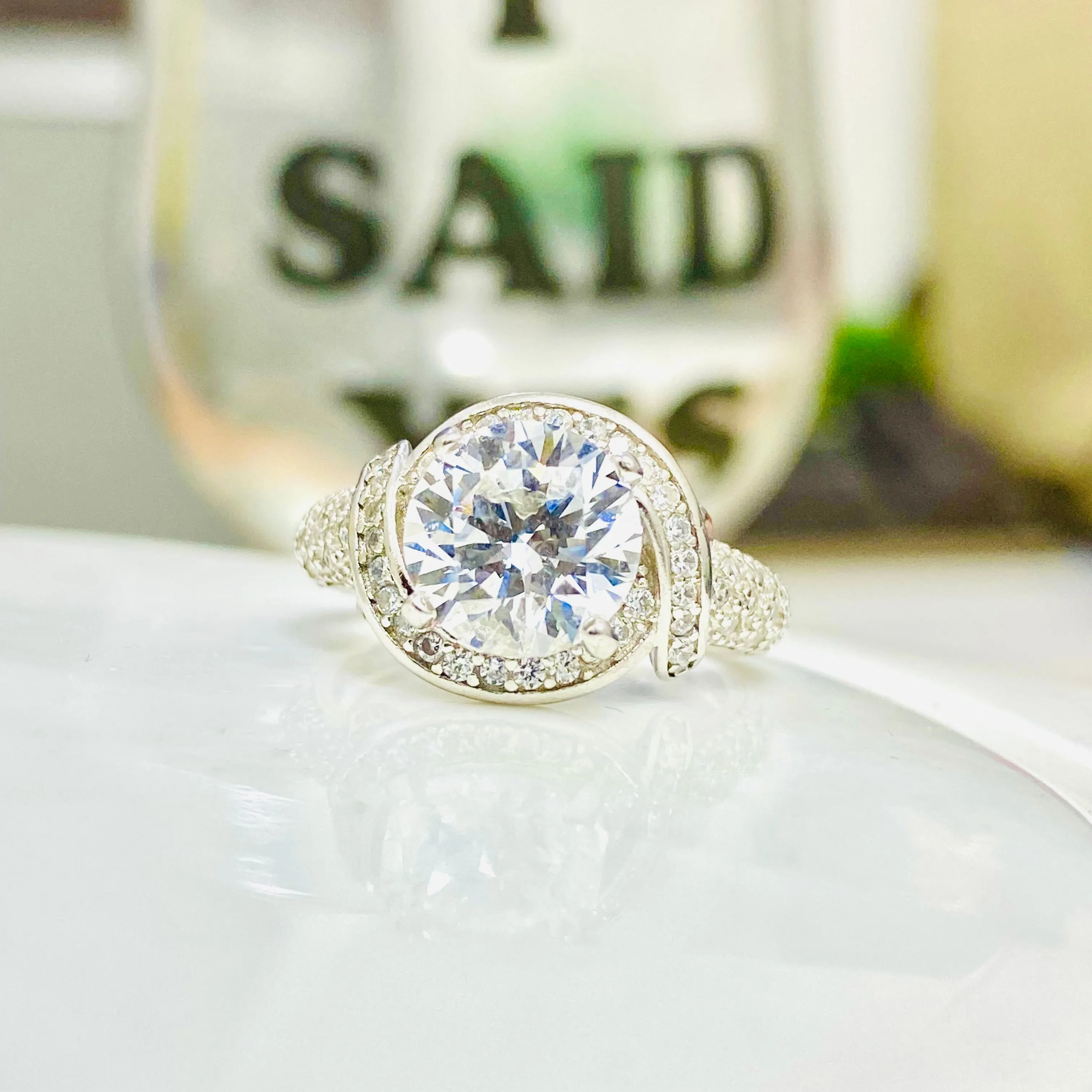 Sterling Silver Engagement Rings