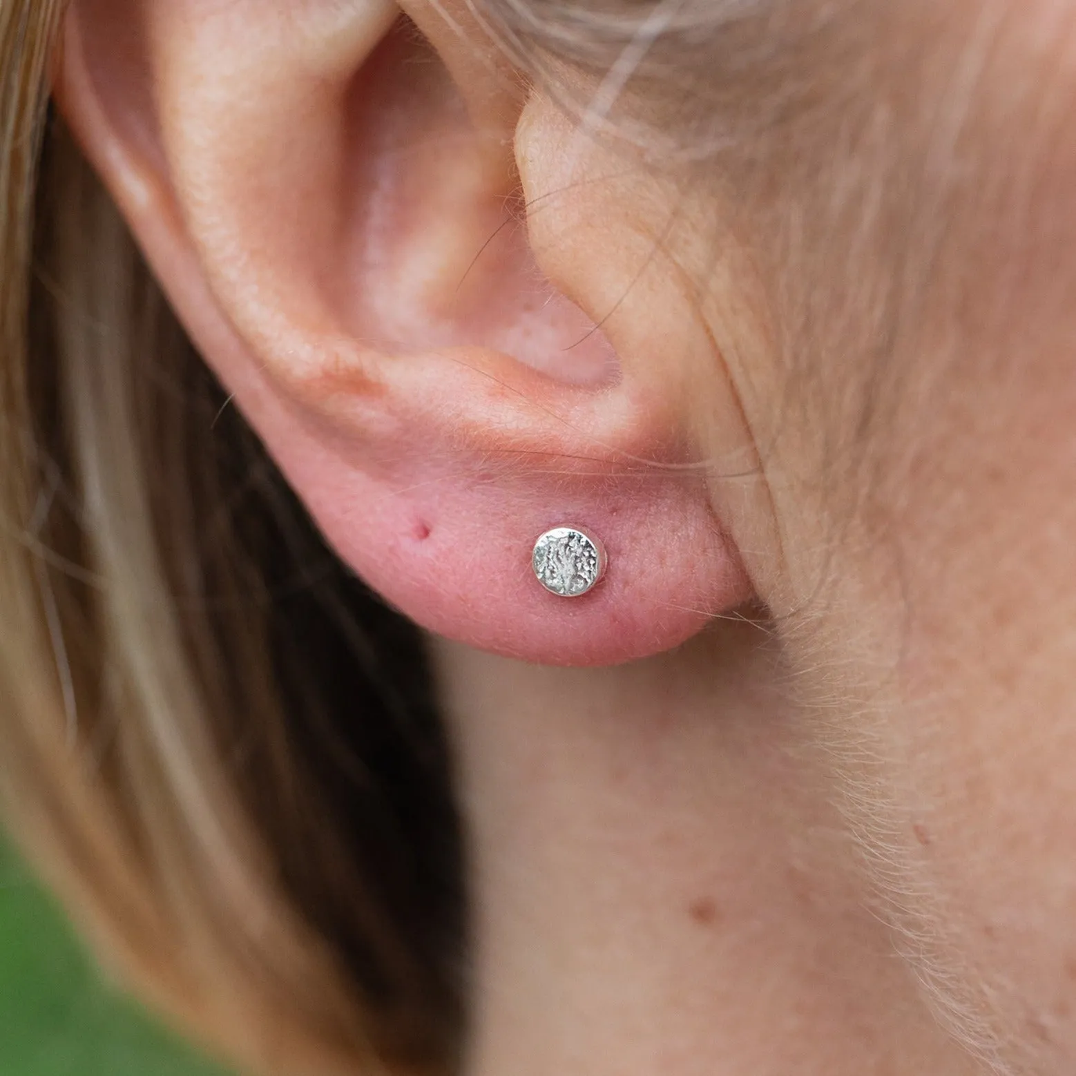 Sterling Silver Mini Studs Circle