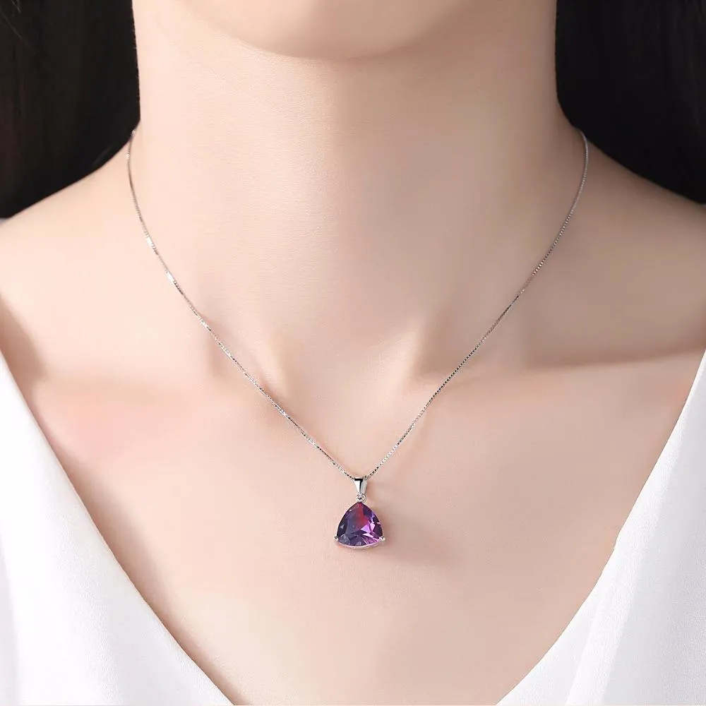 Sterling Silver Rainbow Fire Mystic Topaz Necklace