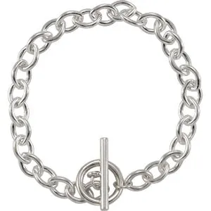 Sterling Silver Toggle 8" Bracelet