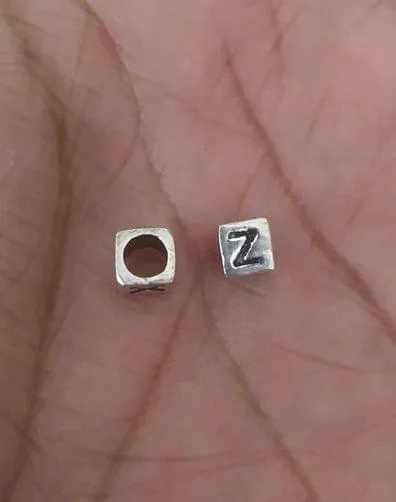 Sterling Silver Z Bead