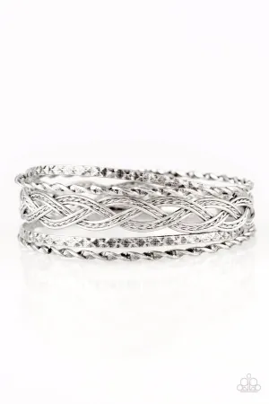 Straight Street Silver Paparazzi Bracelet