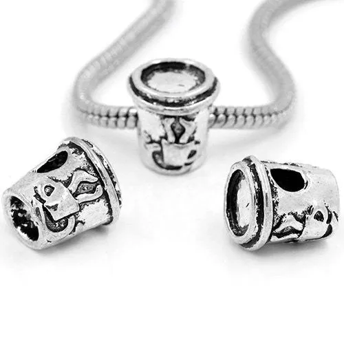 Teacup Spacer European Bead Compatible for Most European Snake Chain Bracelet