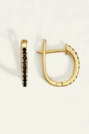 TEMPLE OF THE SUN: LYRE EARRINGS - GOLD