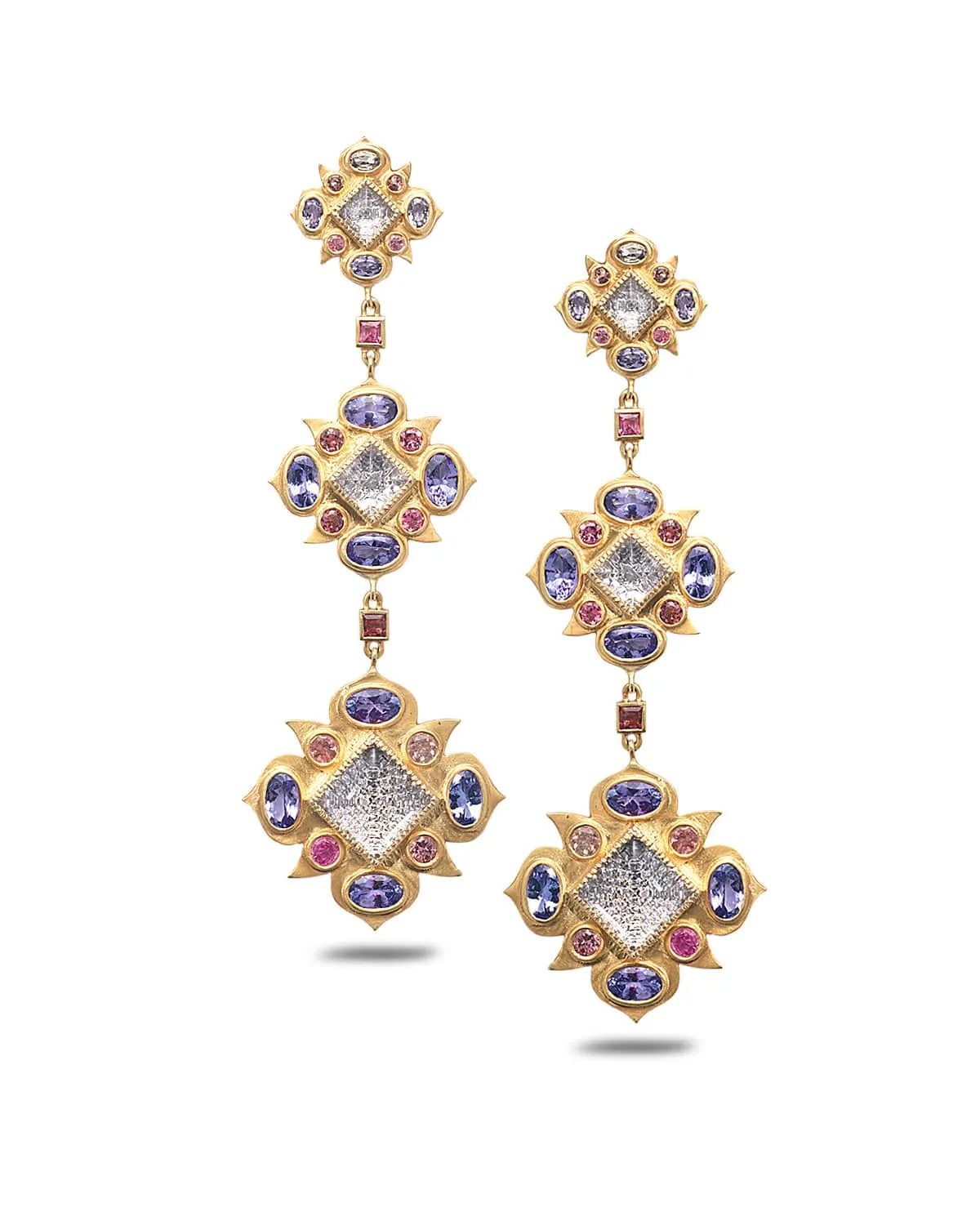 The Insight Triple Drop Trinetra Earrings