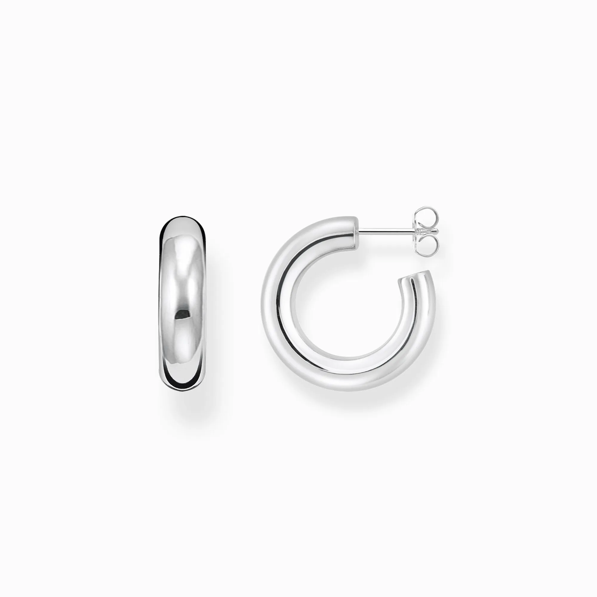 Thomas Sabo Sterling Silver Small Chunky Hoop Earrings