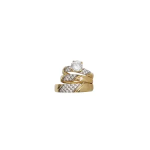 Three-Piece Set Engagement Rings (14K)
