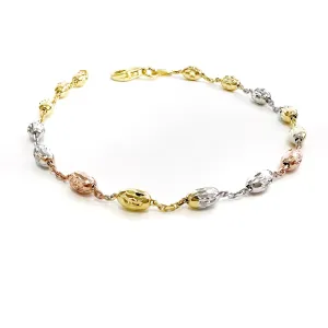 Three Tone Rice Read Bracelet