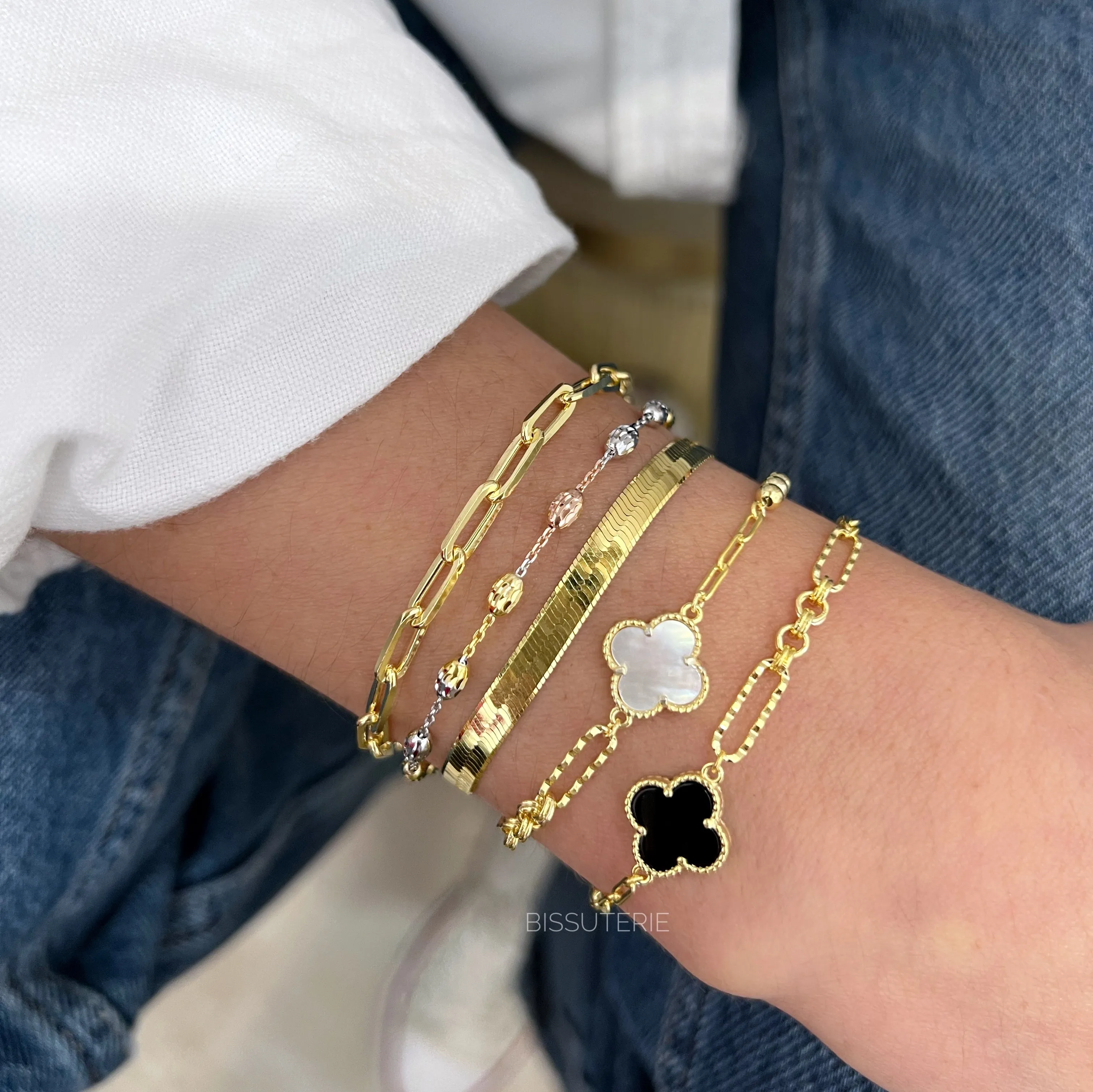 Three Tone Rice Read Bracelet