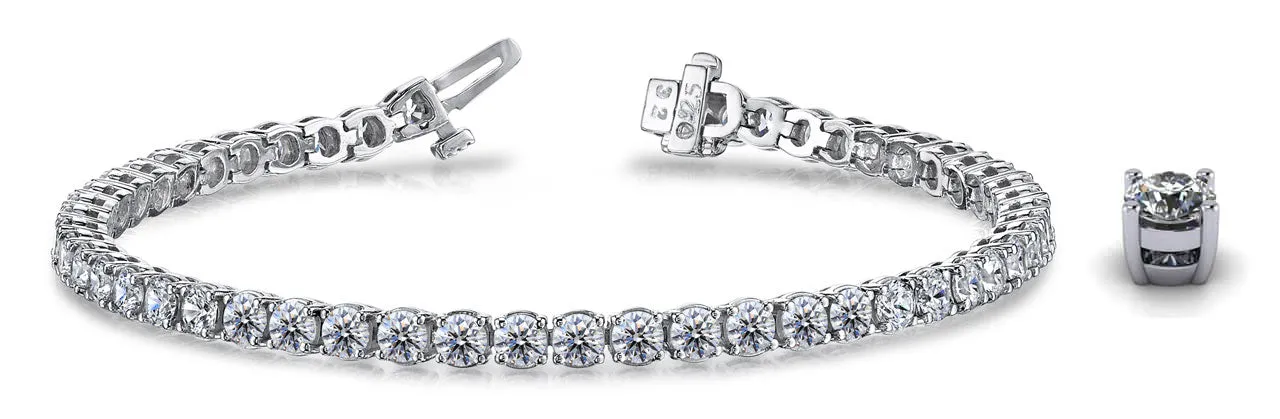 Timeless Dreams Lab-Grown Diamond Tennis Bracelet with 5.67 ct.(finished) 3mm