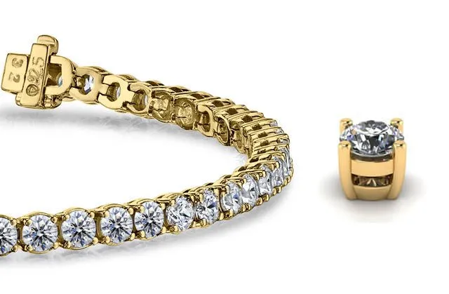 Timeless Dreams Lab-Grown Diamond Tennis Bracelet with 5.67 ct.(finished) 3mm