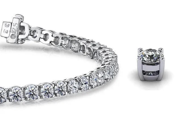 Timeless Dreams Lab-Grown Diamond Tennis Bracelet with 5.67 ct.(finished) 3mm