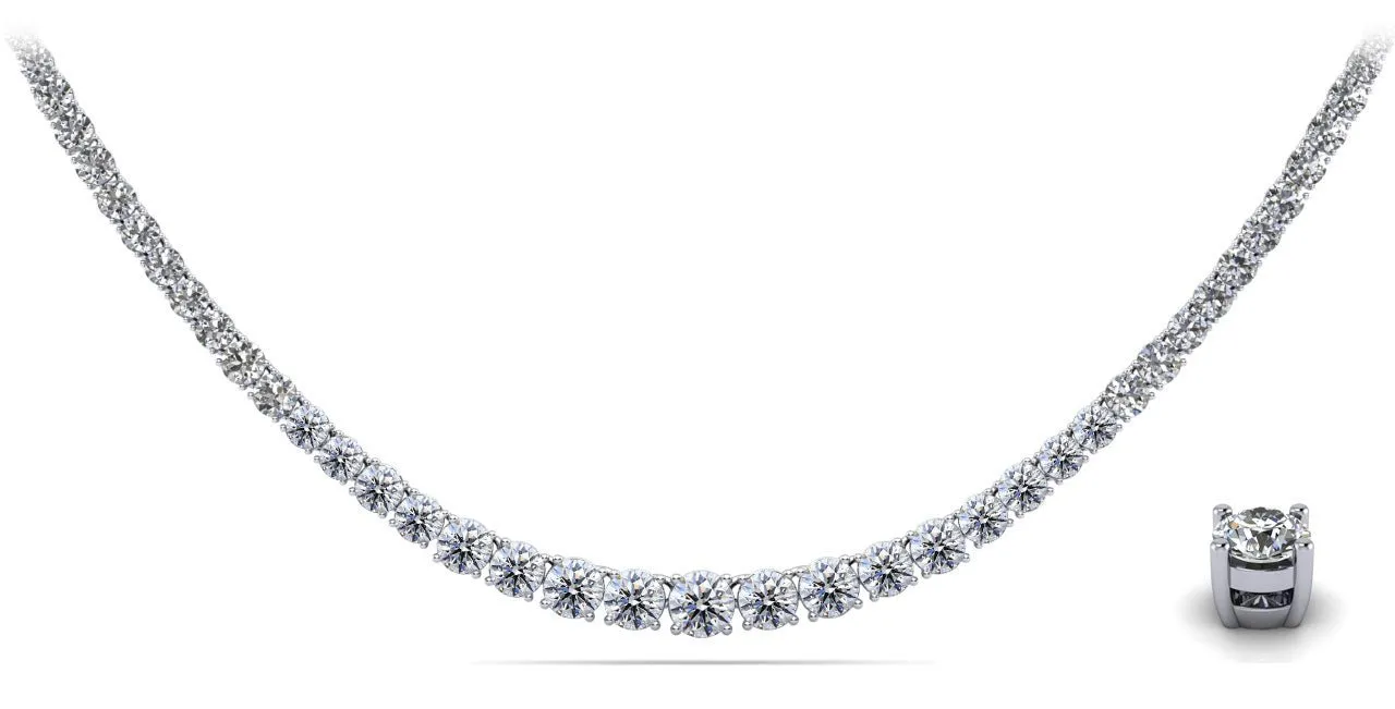 Timeless Dreams Tennis Diamond Necklace with 20.07 ct.(finished)