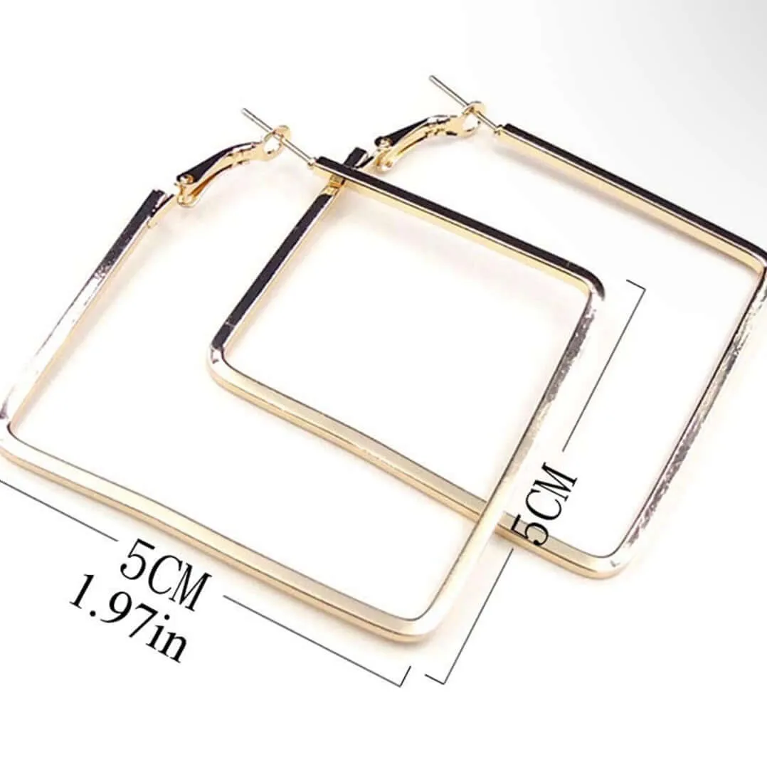 Timeless Square Hoop Earrings