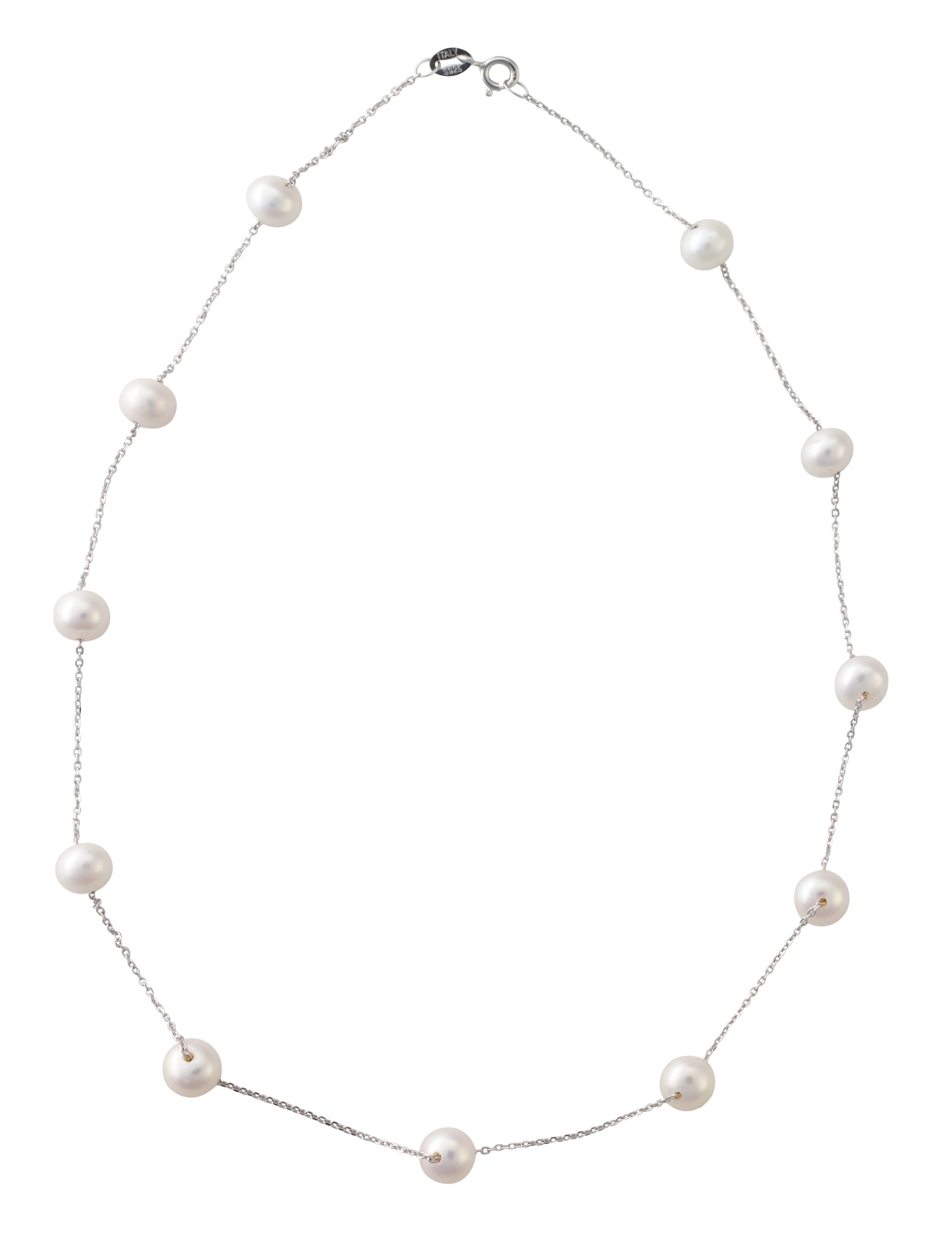 Tin cup station necklace
