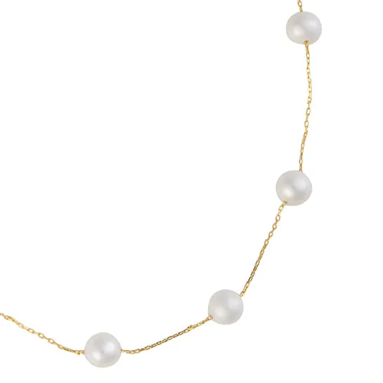 Tin cup station necklace