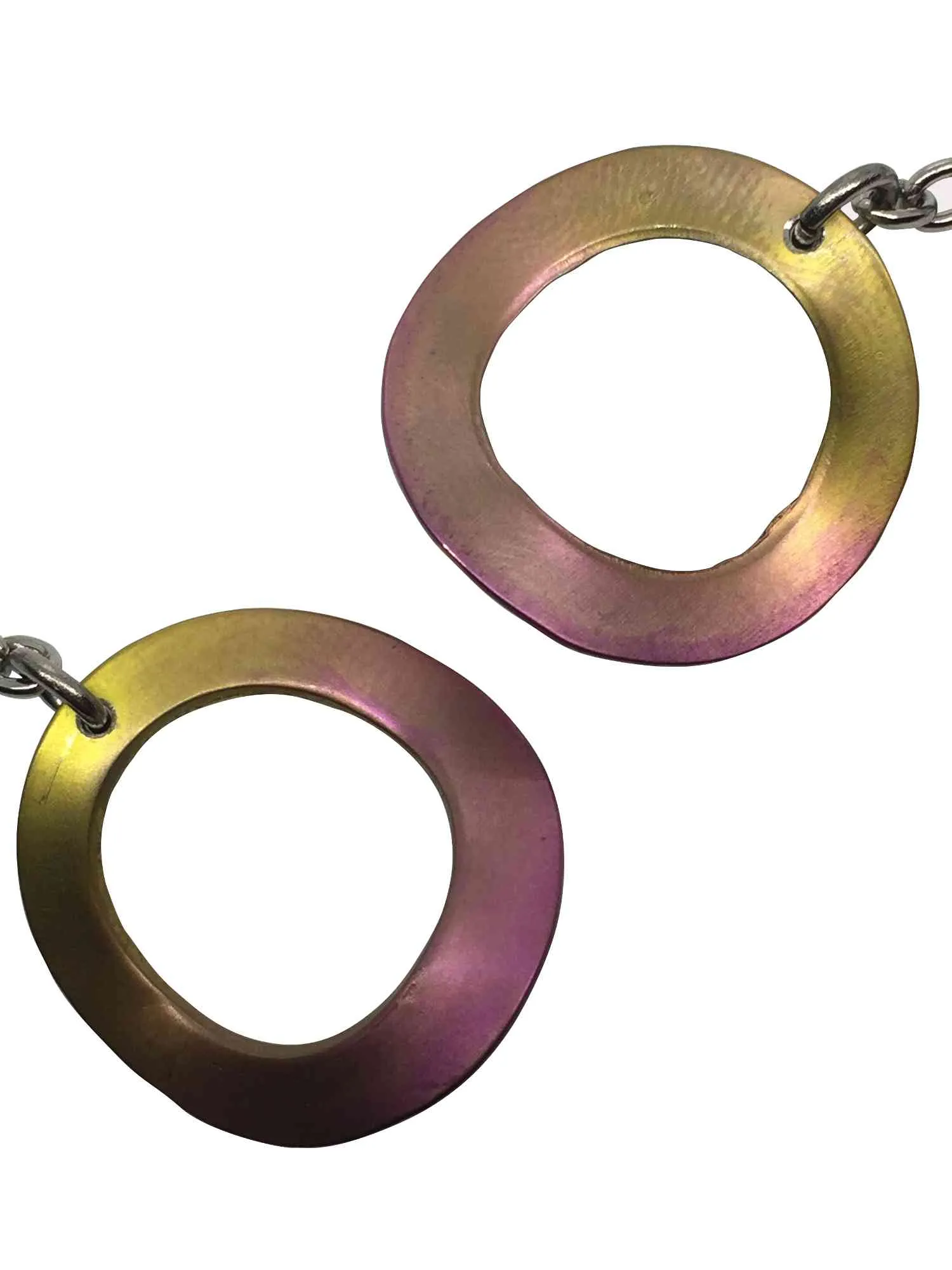 Titanium earrings - PINK RING model