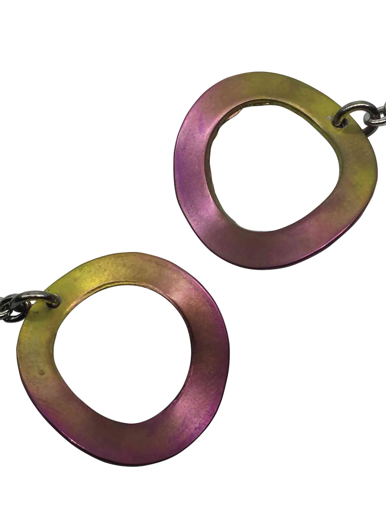 Titanium earrings - PINK RING model