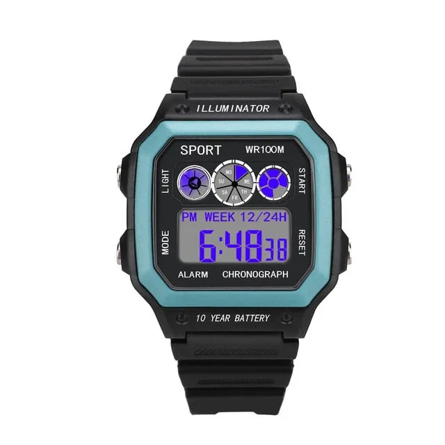 Top Brand Mens Sports Watches Digital LED Military Watch Men Fashion Casual Electronics Watches Luxury Clock Drop Shipping