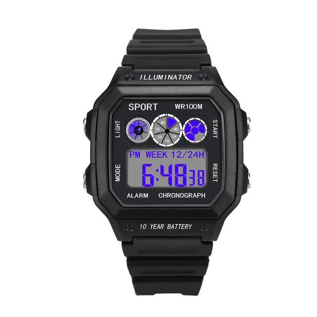 Top Brand Mens Sports Watches Digital LED Military Watch Men Fashion Casual Electronics Watches Luxury Clock Drop Shipping