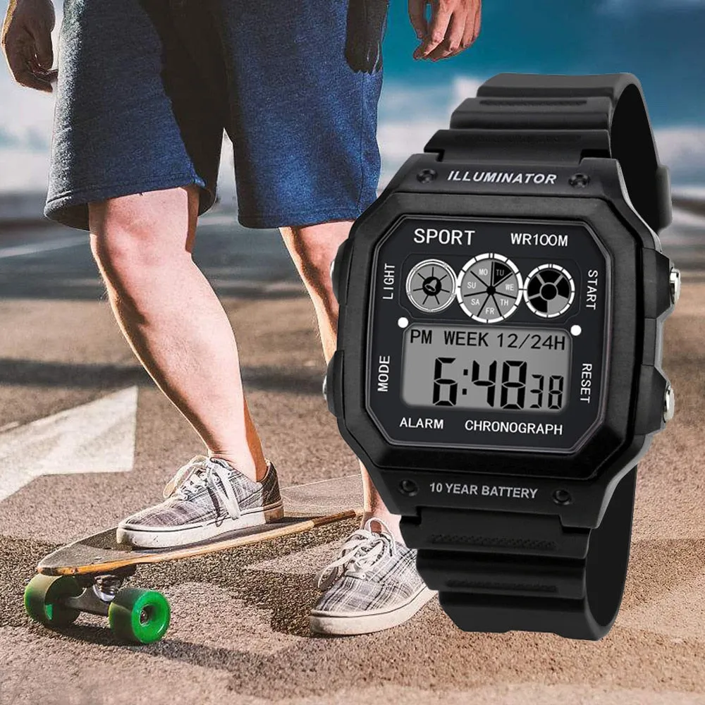 Top Brand Mens Sports Watches Digital LED Military Watch Men Fashion Casual Electronics Watches Luxury Clock Drop Shipping