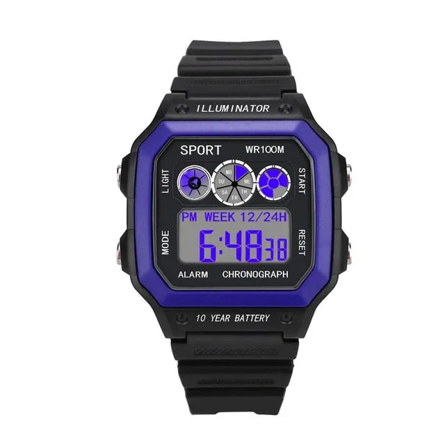 Top Brand Mens Sports Watches Digital LED Military Watch Men Fashion Casual Electronics Watches Luxury Clock Drop Shipping