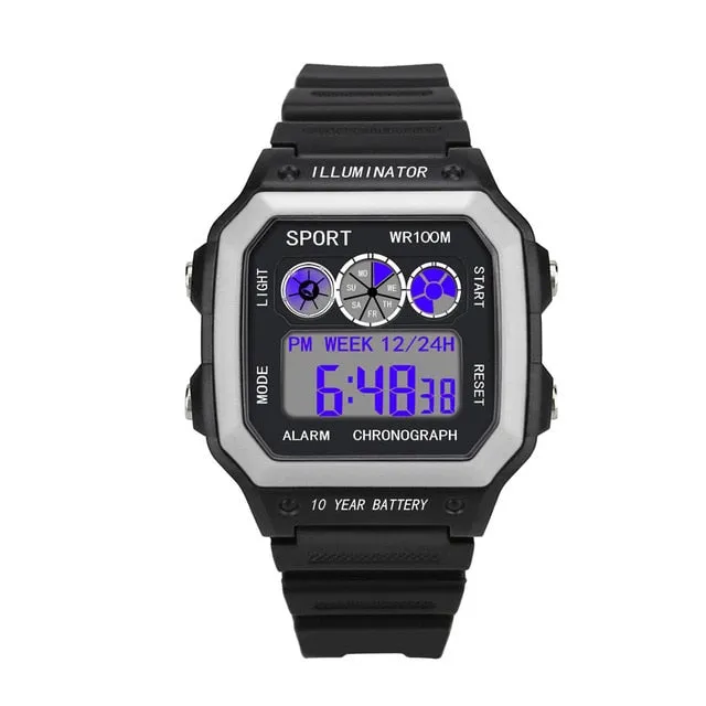 Top Brand Mens Sports Watches Digital LED Military Watch Men Fashion Casual Electronics Watches Luxury Clock Drop Shipping