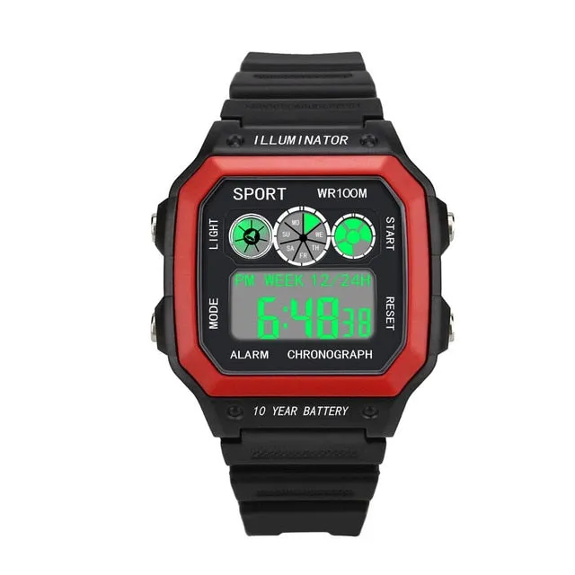 Top Brand Mens Sports Watches Digital LED Military Watch Men Fashion Casual Electronics Watches Luxury Clock Drop Shipping