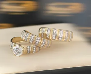 Trio wedding rings