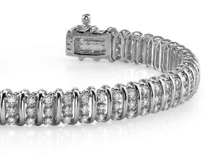 Triple Illusion Diamond Bracelet with 1.91 ct.(finished) 1.2mm