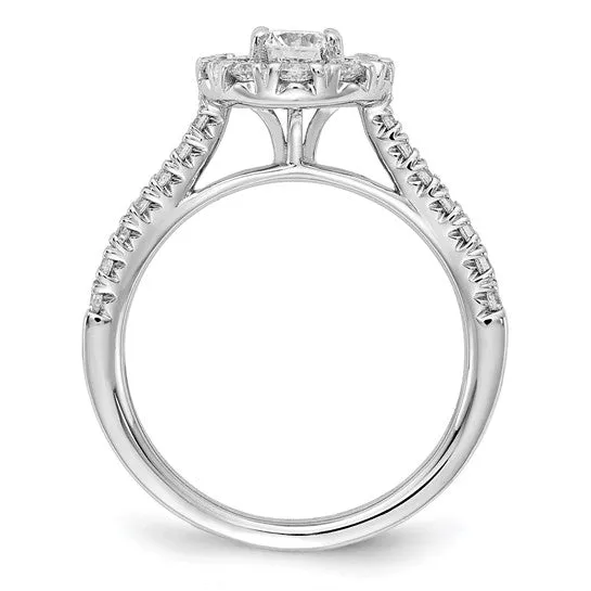 True Origin 1 carat Lab Grown Diamond Halo Engagement Ring