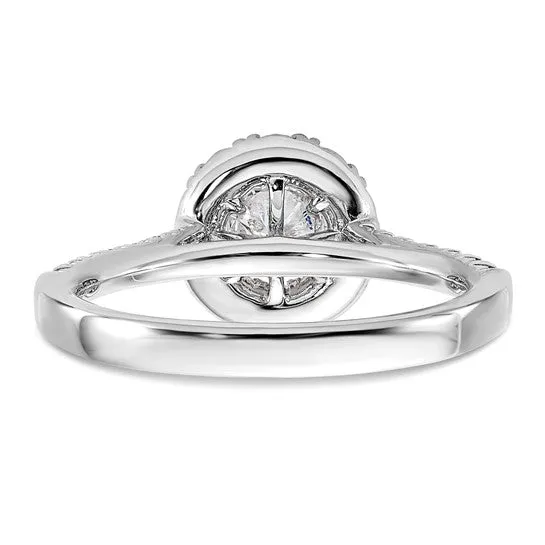 True Origin 1 carat Lab Grown Diamond Halo Engagement Ring
