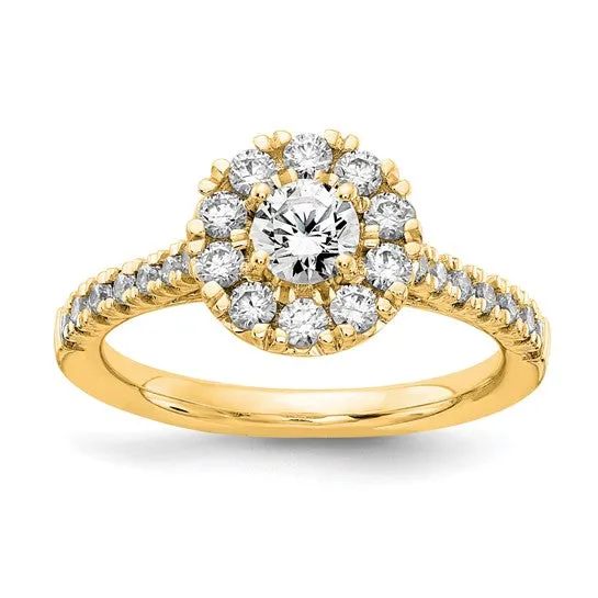 True Origin 1 carat Lab Grown Diamond Halo Engagement Ring