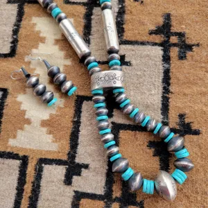 Turquoise & Sterling Jacla Set