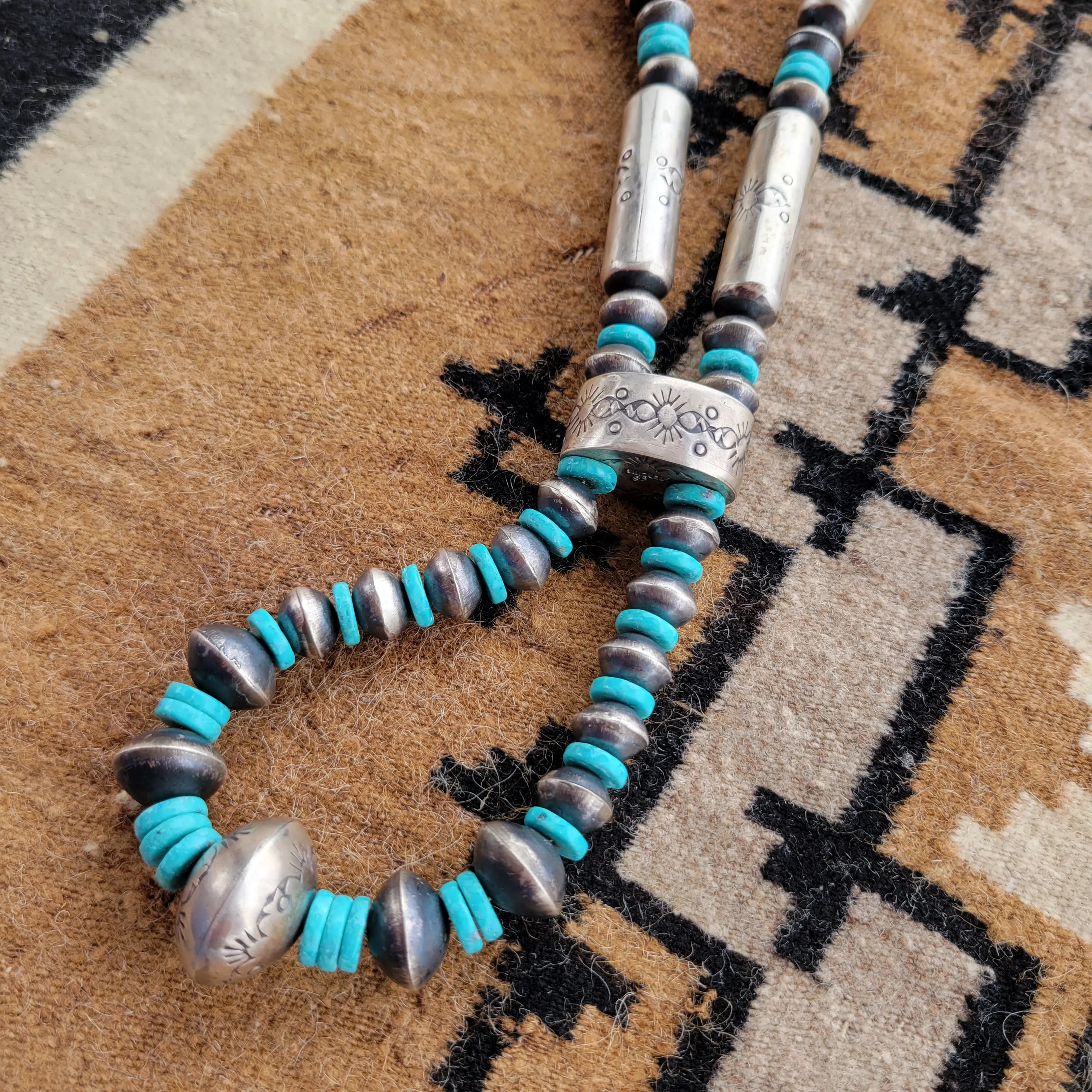 Turquoise & Sterling Jacla Set
