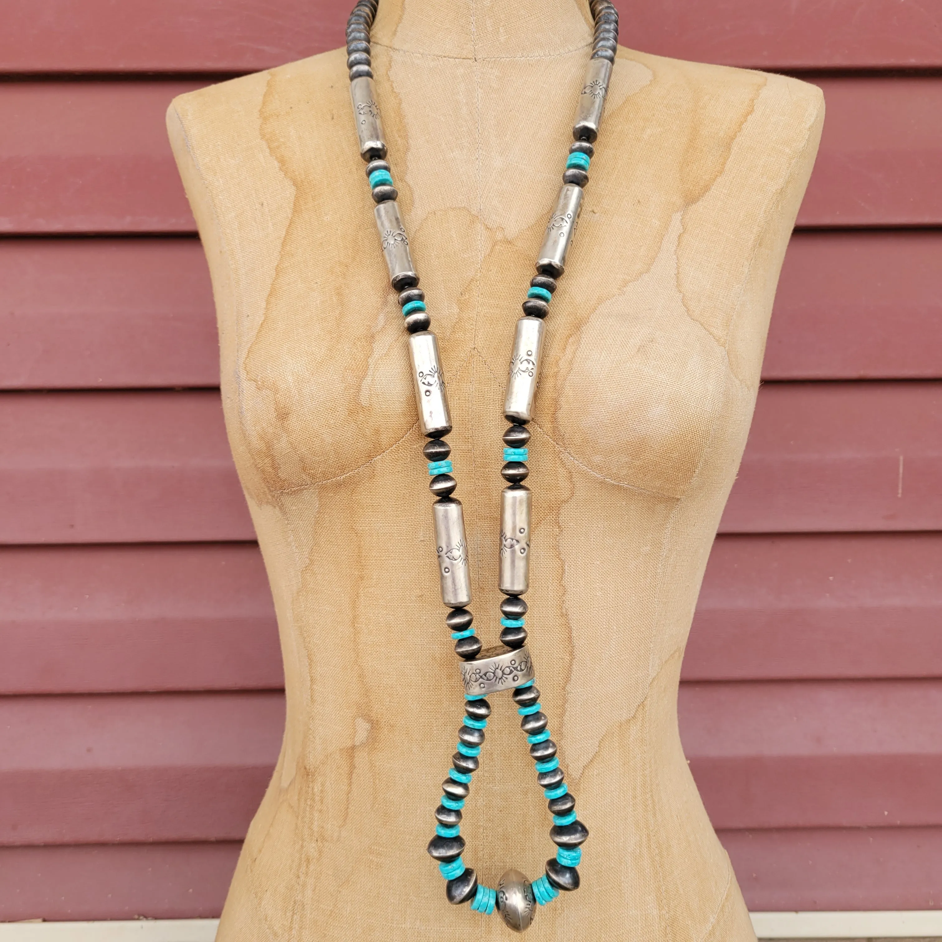 Turquoise & Sterling Jacla Set