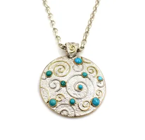 Turquoise Constellation Medallion Pendant