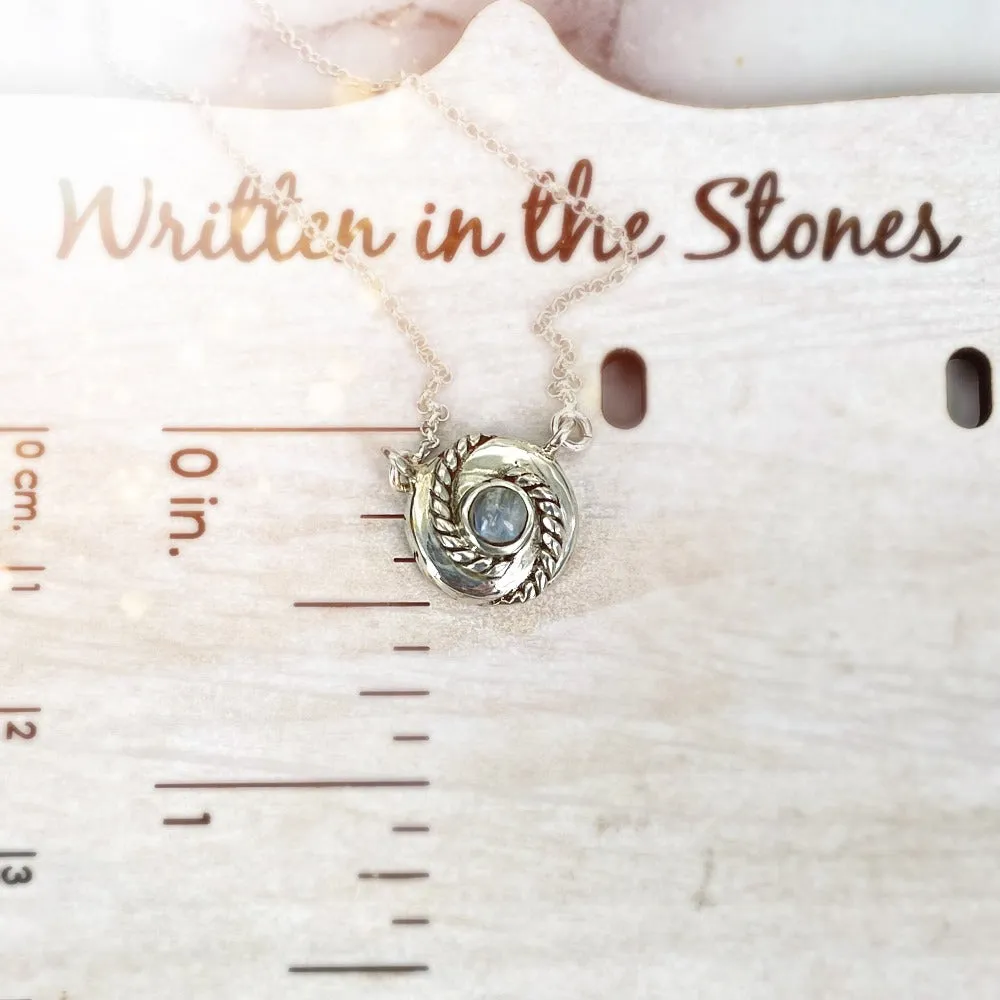 Twisted {Moonstone} necklace