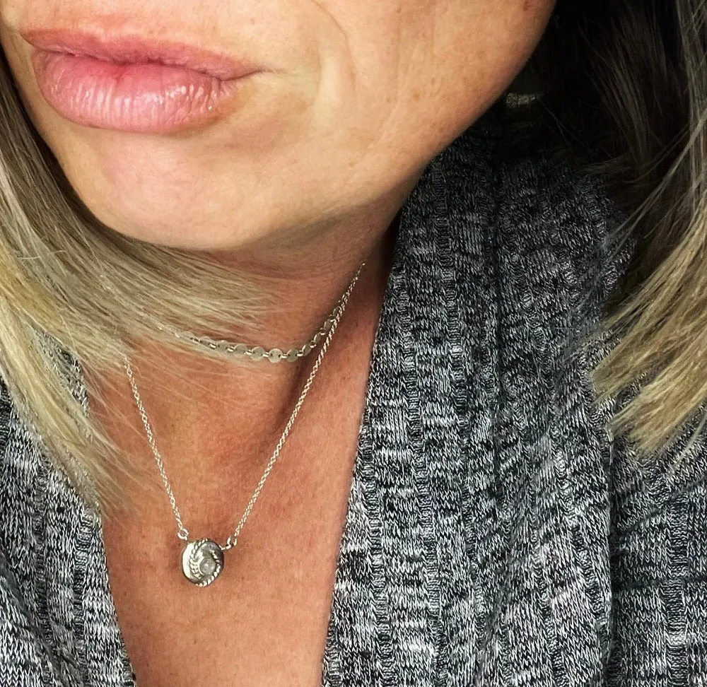 Twisted {Moonstone} necklace