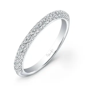 Uneek Wedding Band Ring 14K White Gold UWB01