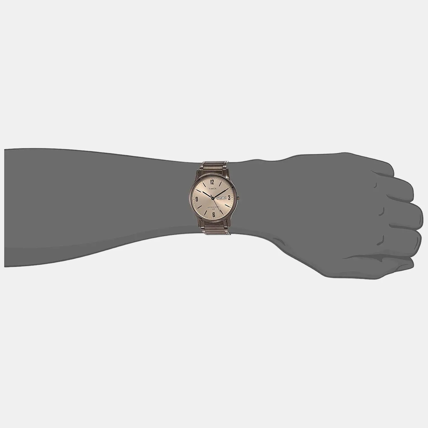 Unisex Beige Analog Stainless Steel Watch TW00PR265