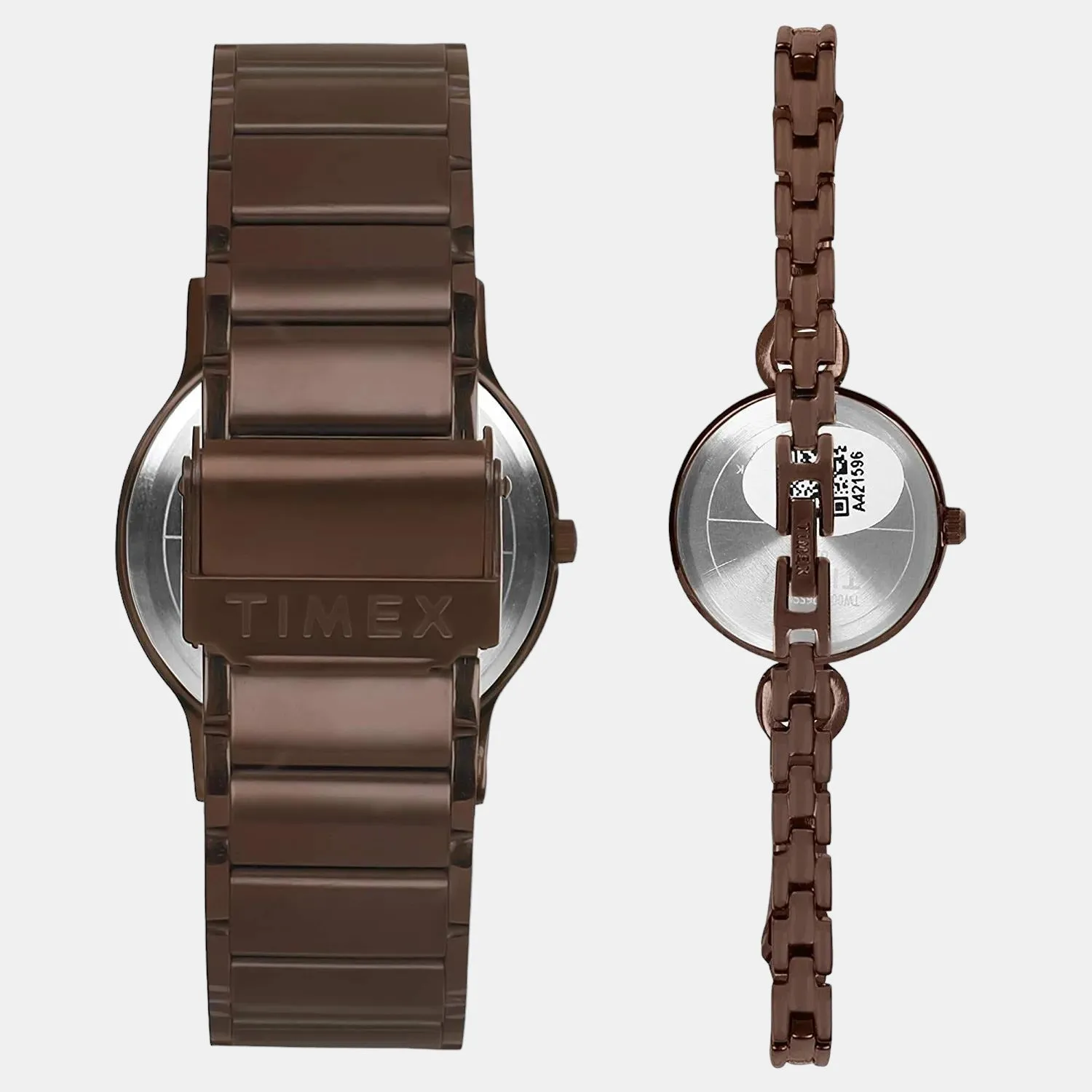 Unisex Beige Analog Stainless Steel Watch TW00PR265