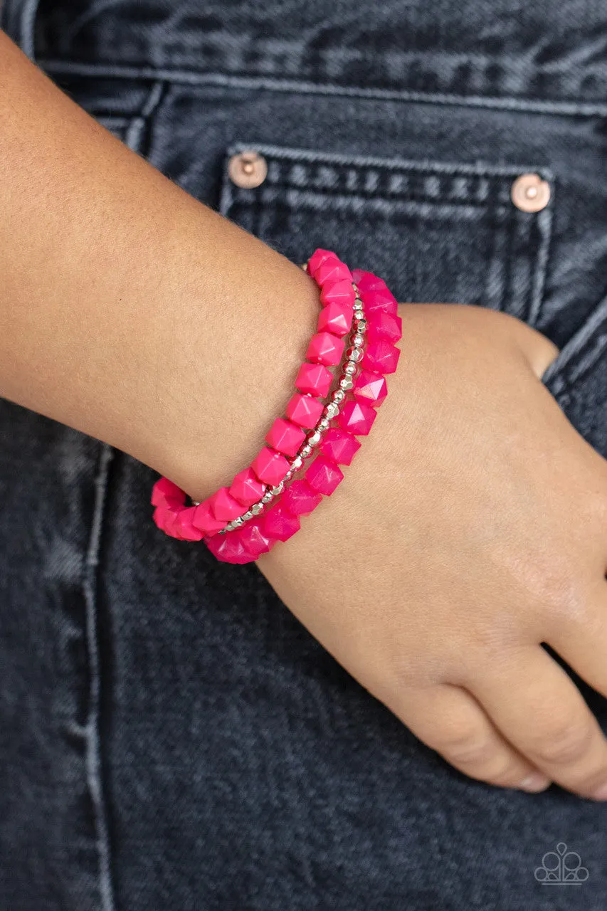 Vacay Vagabond Pink Paparazzi Bracelet