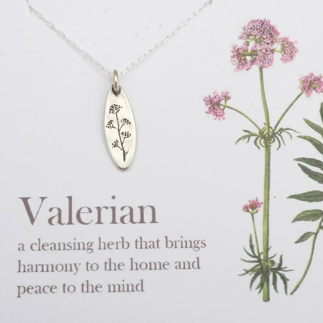 Valerian Botanical Amulet Necklace