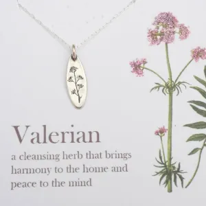 Valerian Botanical Amulet Necklace