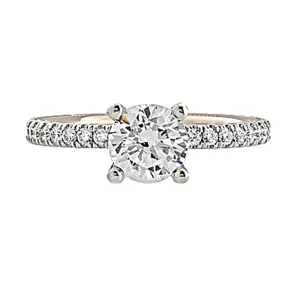 Verragio Two-Tone Pave Diamond Engagement Ring