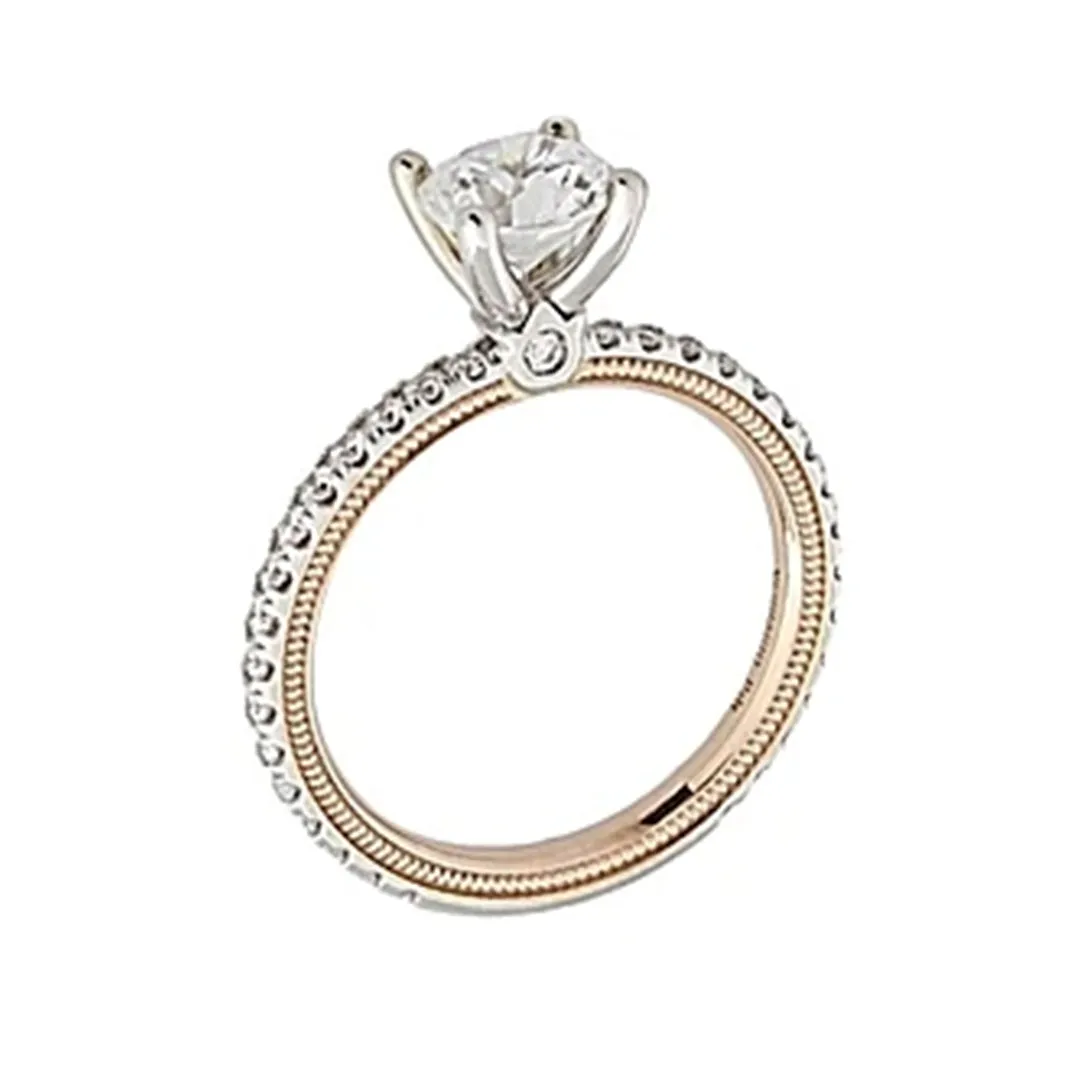 Verragio Two-Tone Pave Diamond Engagement Ring