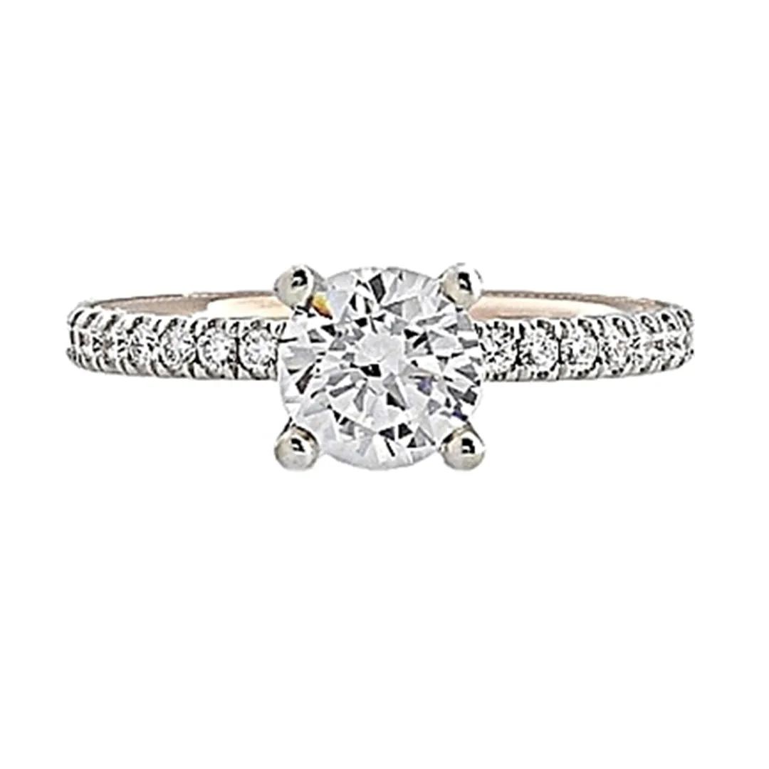 Verragio Two-Tone Pave Diamond Engagement Ring
