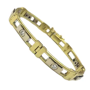 Vintage 18K Gold Diamond Bracelet