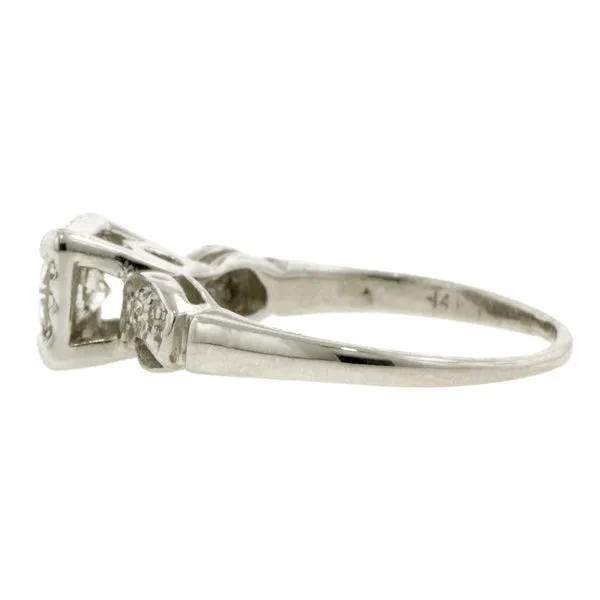 Vintage Engagement Ring, RBC 0.44ct